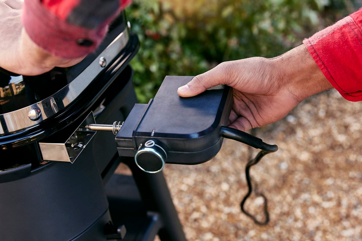 Weber Lumin keep warm mode for buffet style serving
