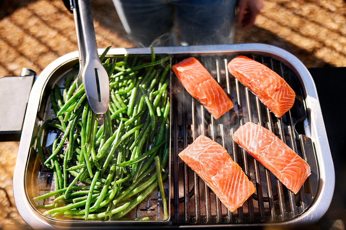 Weber Lumin smoke infusion system enhances flavor during grilling