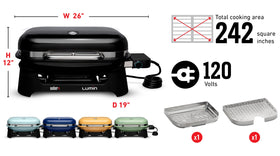 Weber Lumin steam function helps thaw and cook efficiently