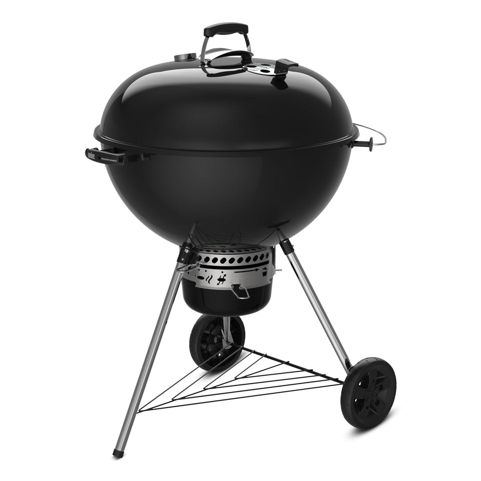 Weber Master-Touch 26-Inch grill lid holder keeps the lid off the ground.