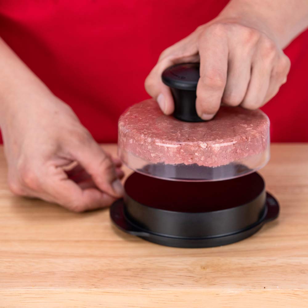 Weber Original Burger Press nylon grip offers comfort