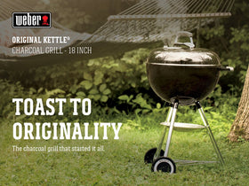 Weber Original Kettle 18-inch dampers enable precise temperature control.