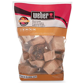 Weber Pecan Wood Chunks enhance pork with a natural sweet smoke.