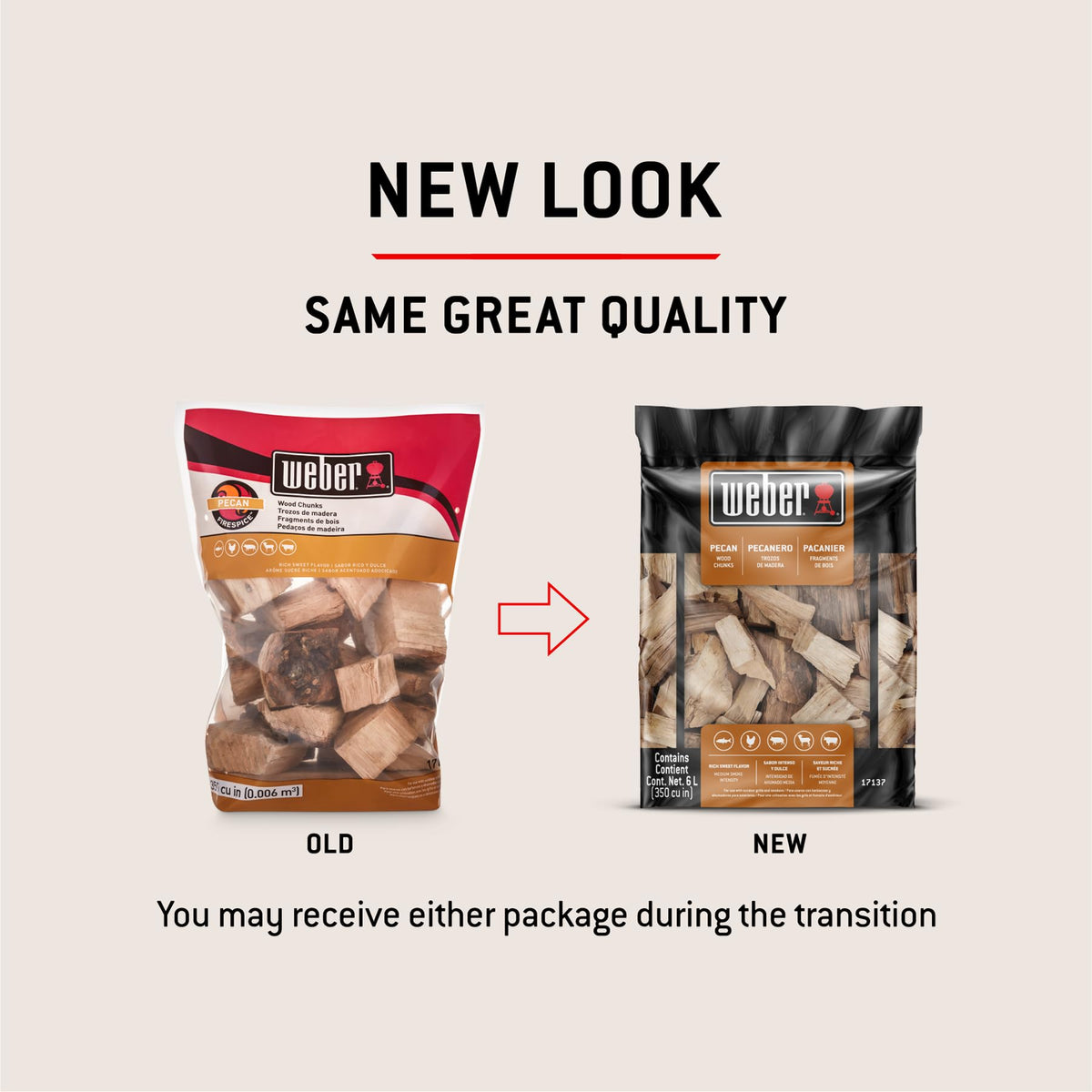Weber Pecan Wood Chunks release fragrant smoke for savory poultry and beef.