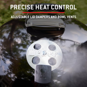 Weber Performer 22-Inch grill dampers enabling temperature control