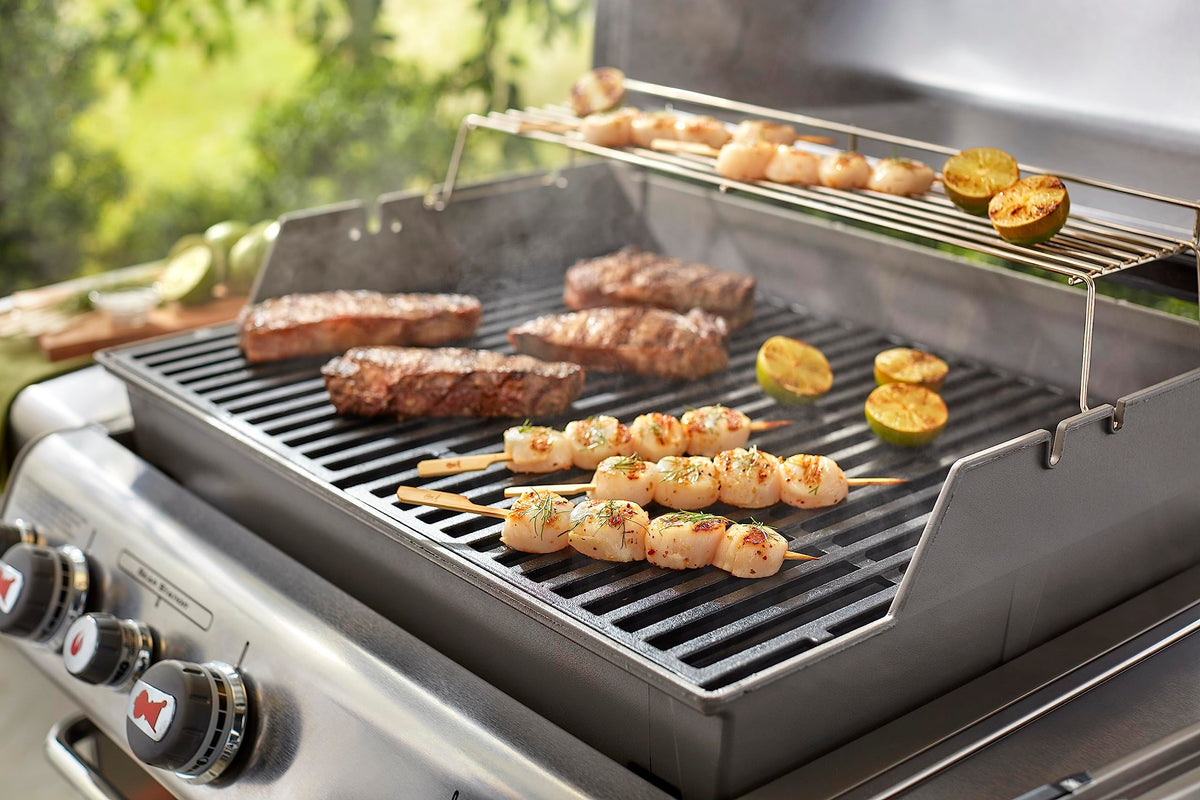 Easy-clean Weber replacement grates for day-to-day grilling sessions