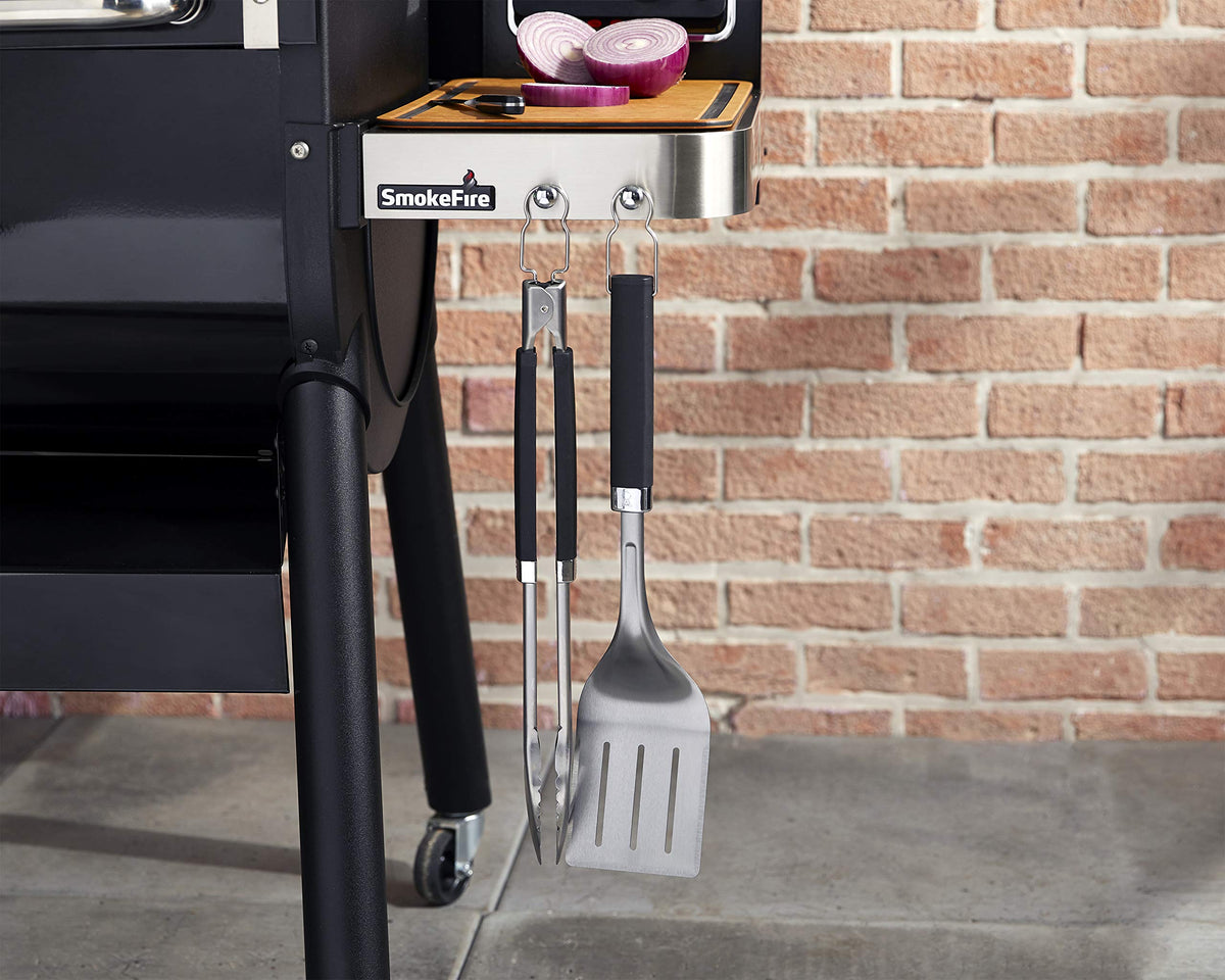 Weber Precision 3-Piece Grilling Tool Set dishwasher safe for easy cleanup