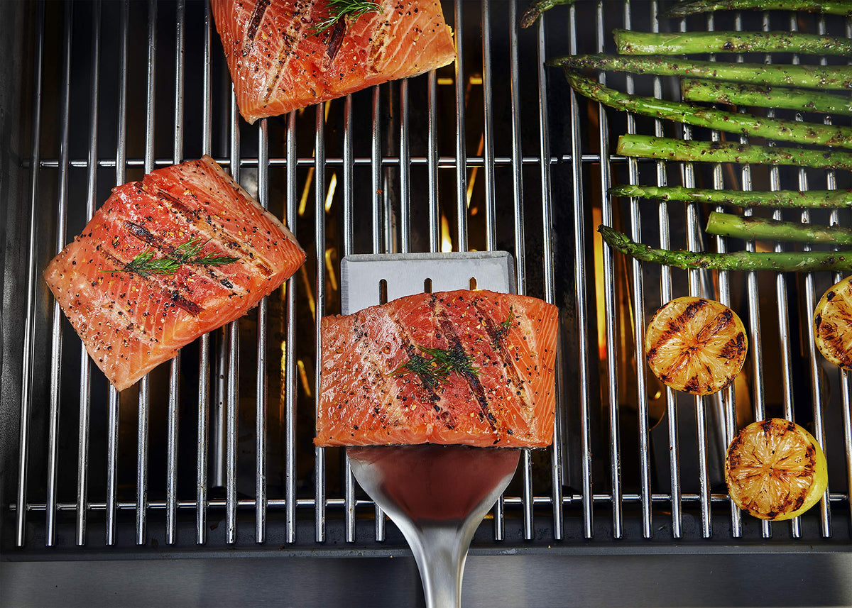 Weber Precision 3-Piece Grilling Tool Set soft-touch handles improve grip