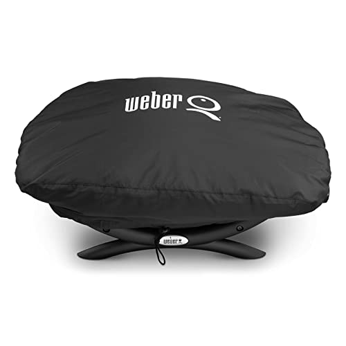 Weber bonnet cover features breathable material to prevent moisture buildup.