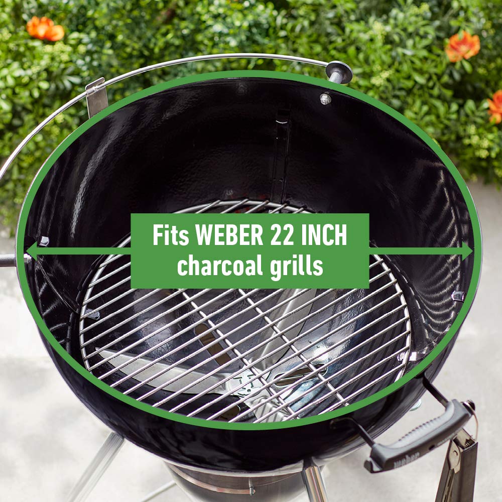 Weber replacement charcoal grate 17-inch fits One-Touch, Master Touch, Bar-B-Kettle, and Performer models.
