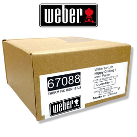 Weber thermometer bezel lock tab helps secure placement.