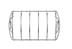 Weber Rib Rack with five racks increases rib capacity during grilling sessions.