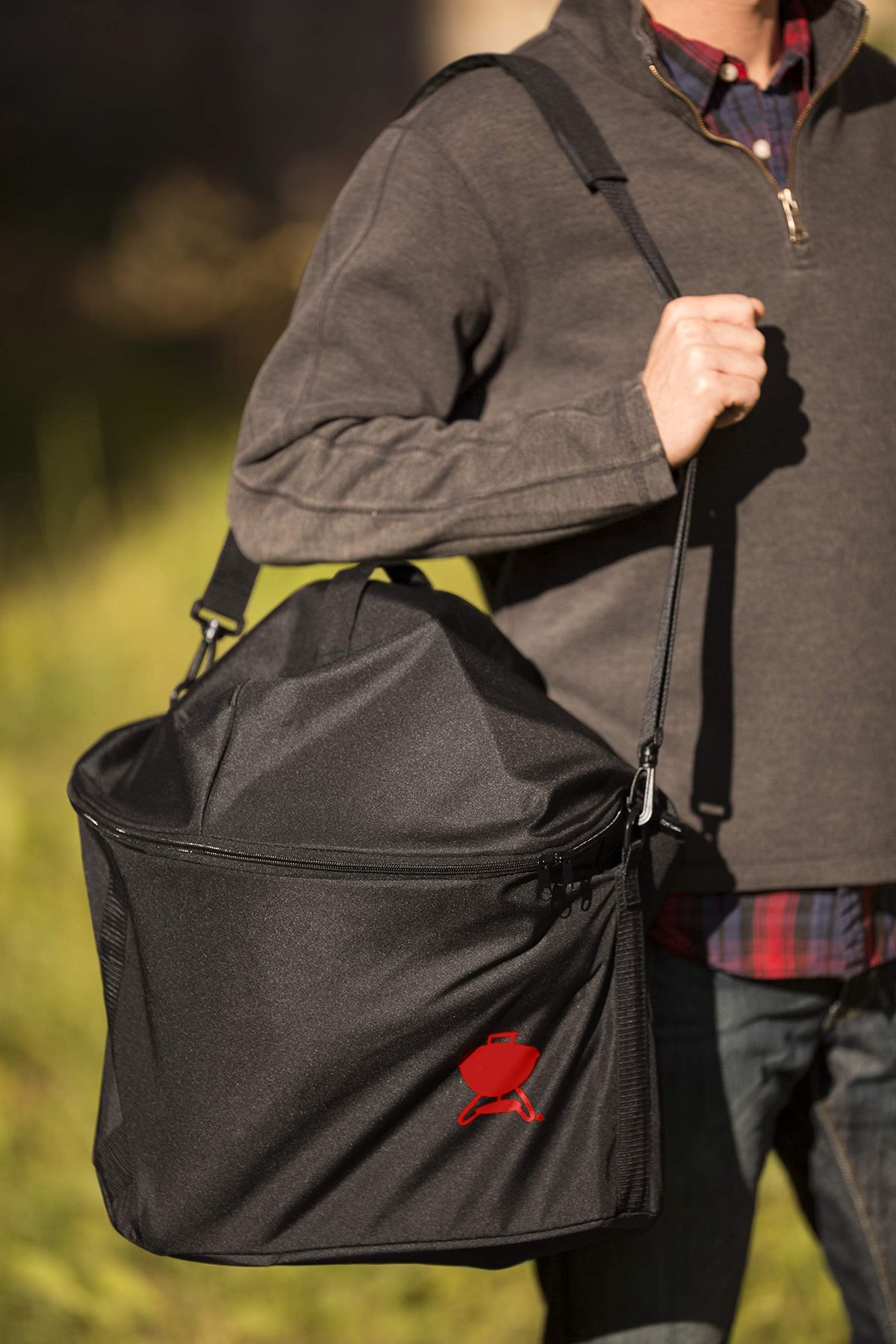 Weber Smokey Joe Bag fits 14-inch Smokey Joe grills securely.