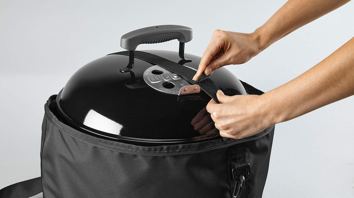 Weber Smokey Joe Bag padded shoulder strap ensures comfortable transport.