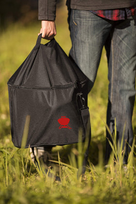 Weber Smokey Joe Bag weatherproof, UV-resistant storage for gear.