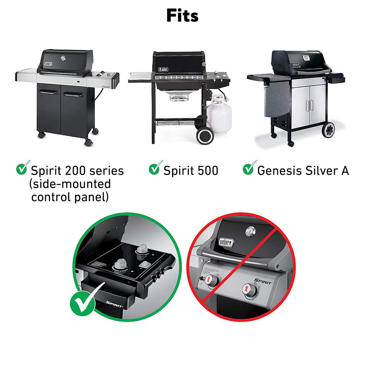 Weber Spirit 200/210 series compatibility demonstrated by Uniflasy tubes.