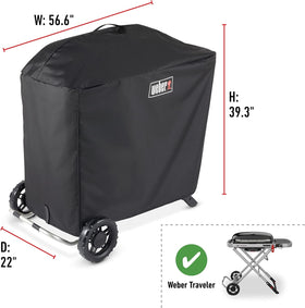 Weber Traveler Premium secure straps fastened to prevent movement