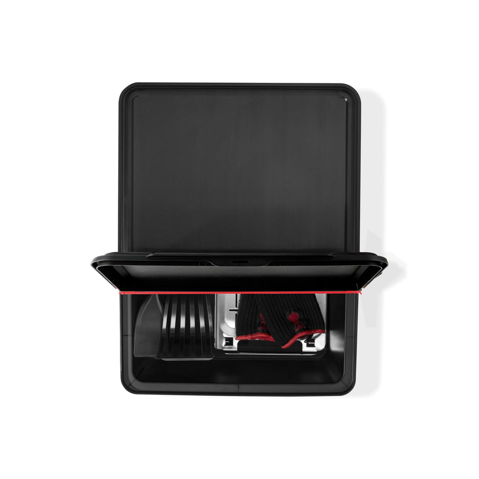 Weber Works outdoor storage bin lid seal protects grilling gear from weather