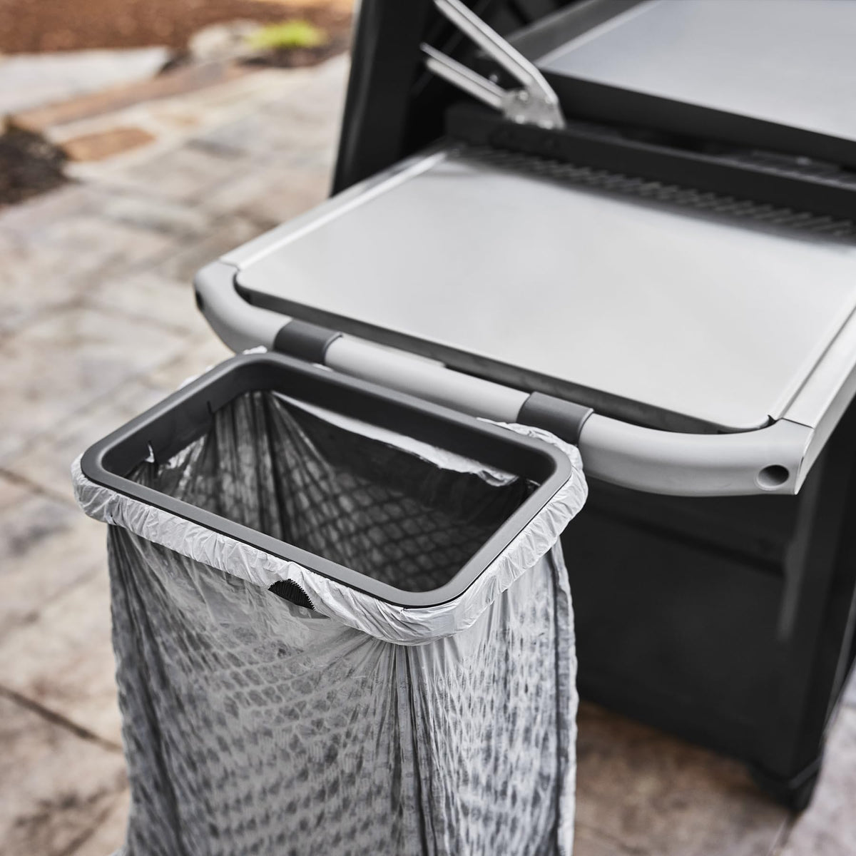 Weber Works rail accessories snap together for quick, sturdy setup.