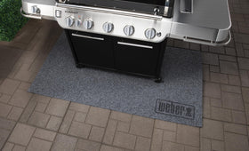 Weber XL Floor Protection Mat weather-resilience guards decks against sun and rain while you grill.