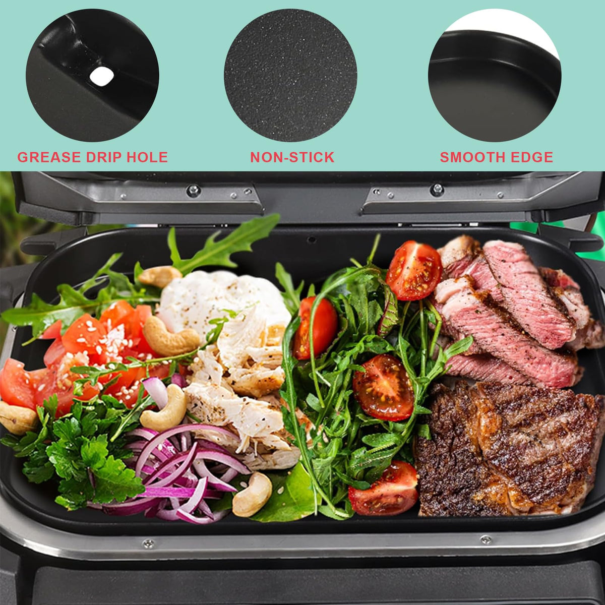 Webroil OG951 non-stick coating for easy food release during grilling