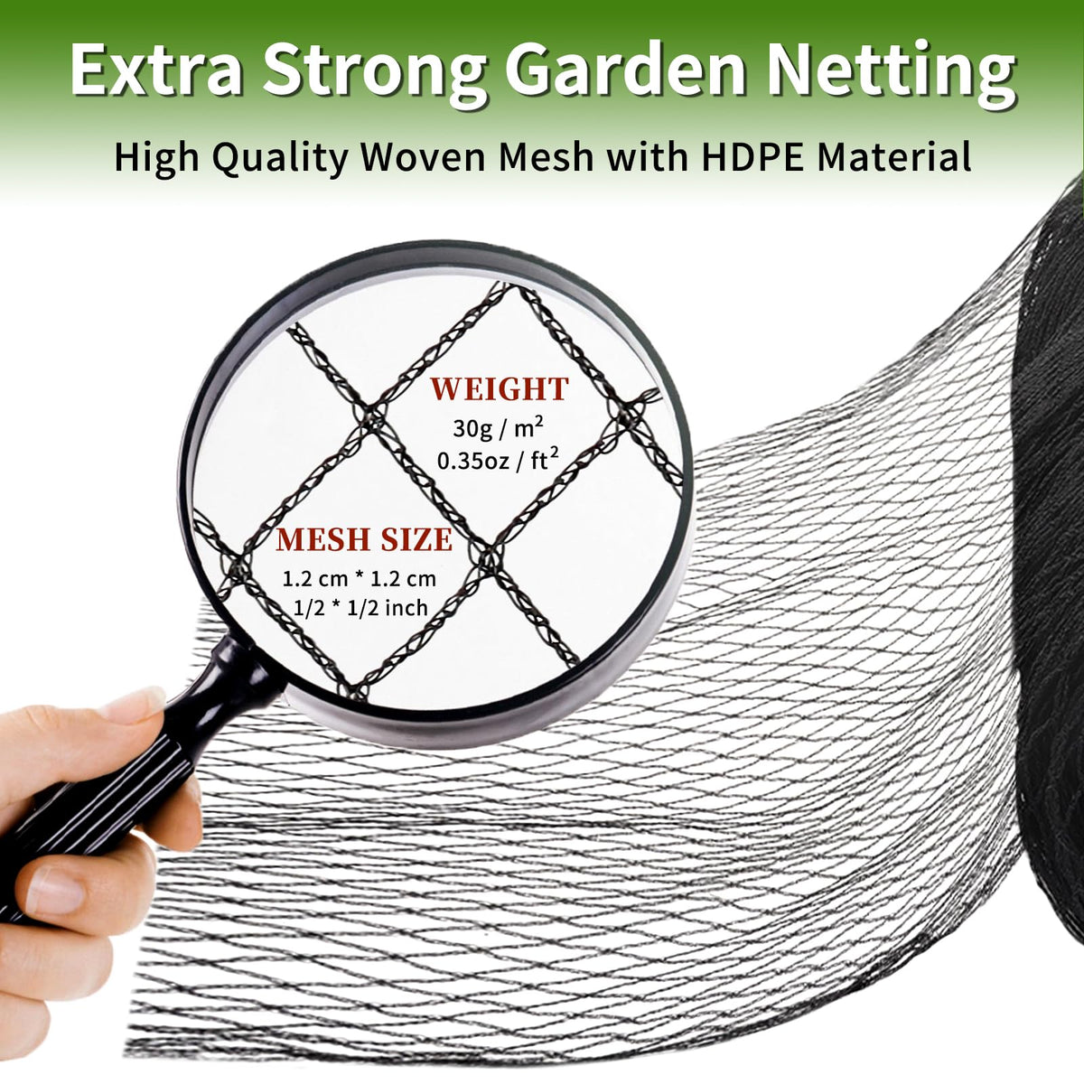 Webuys 50 zip ties enable quick, clean installation around plants.