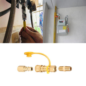 WedFeir solid brass quick-connect for durable gas hookups.