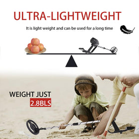Wedigout 8-inch waterproof coil enables detection near shallow water and wet sand.
