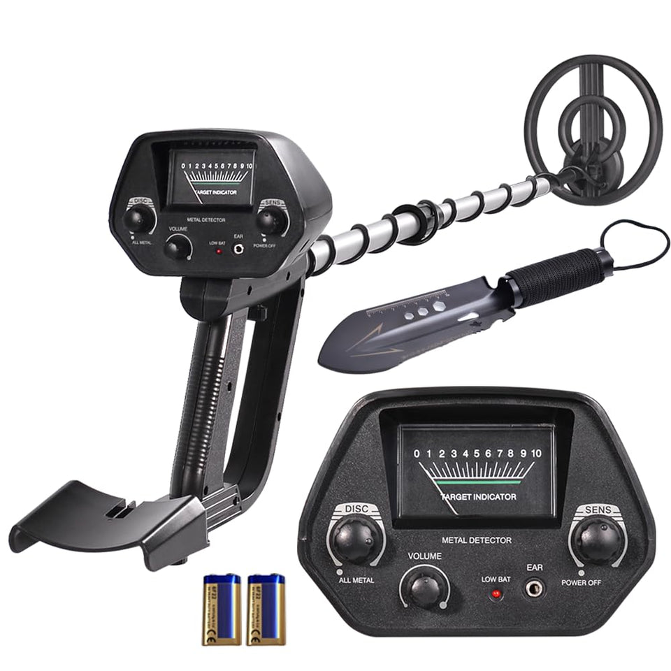 Wedigout metal detector with adjustable handle for comfortable use by kids and beginners.