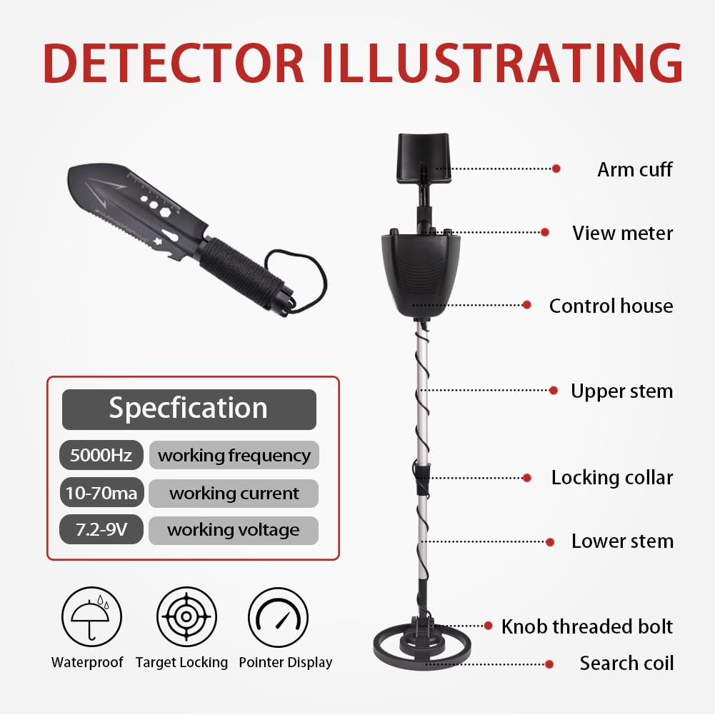 Wedigout all-metal mode detects any metal for deeper, unrestricted scanning.