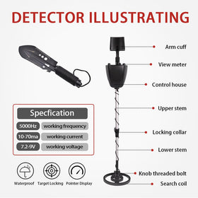 Wedigout all-metal mode detects any metal for deeper, unrestricted scanning.