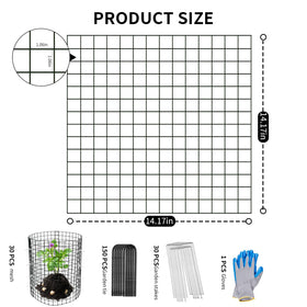 Wedmetal ground stakes provide secure anchoring for stable cages.