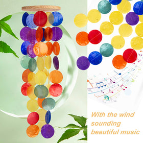 WeDoSoy wind chimes capiz shell details highlight craftsmanship and shimmer.