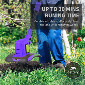 WEECONACO brushless motor close-up highlighting strong power for faster tilling.