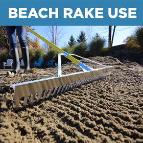 Weed Razer Jenlis Razer Rake folds compactly for storage when not in use.