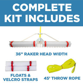 Weed Razer Jenlis Razer Rake razor teeth remove weeds and algae efficiently.
