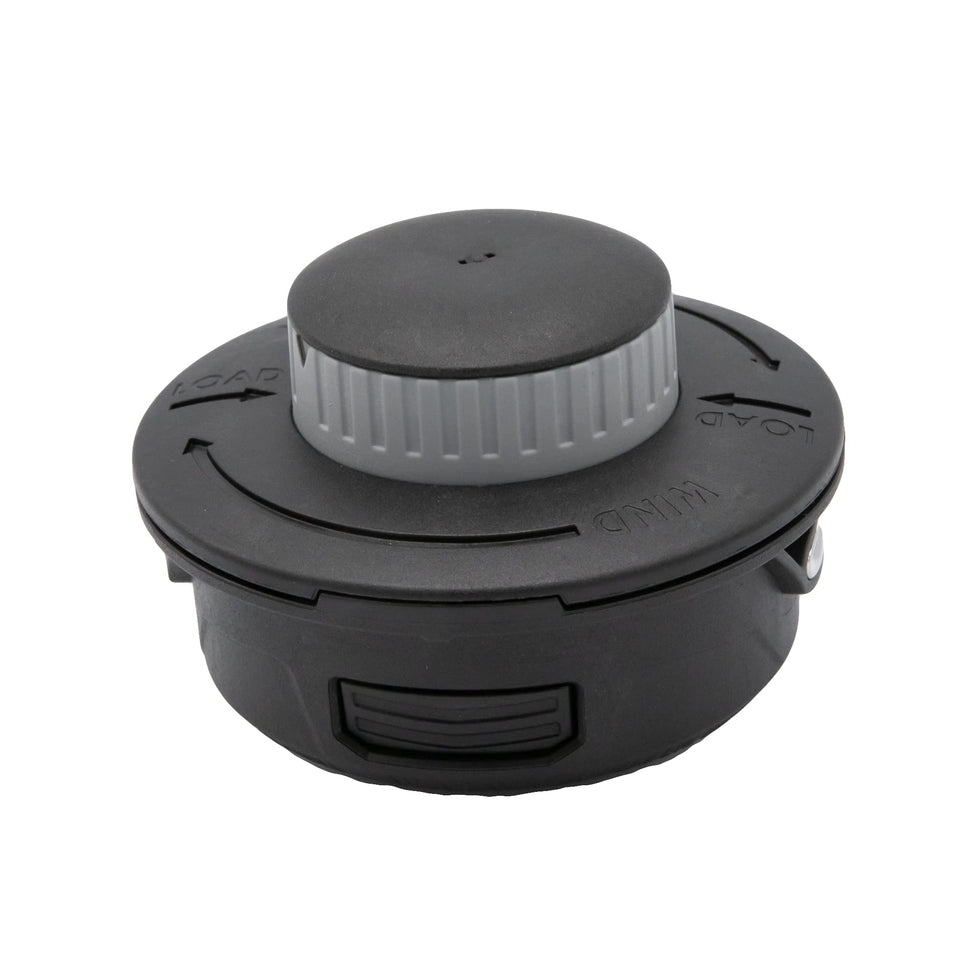 Weed Warrior Autowinder II bump head enables easy line loading on gas trimmers.