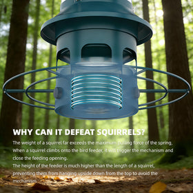 WeeFeetc weatherproof construction protects seed from rain and moisture.