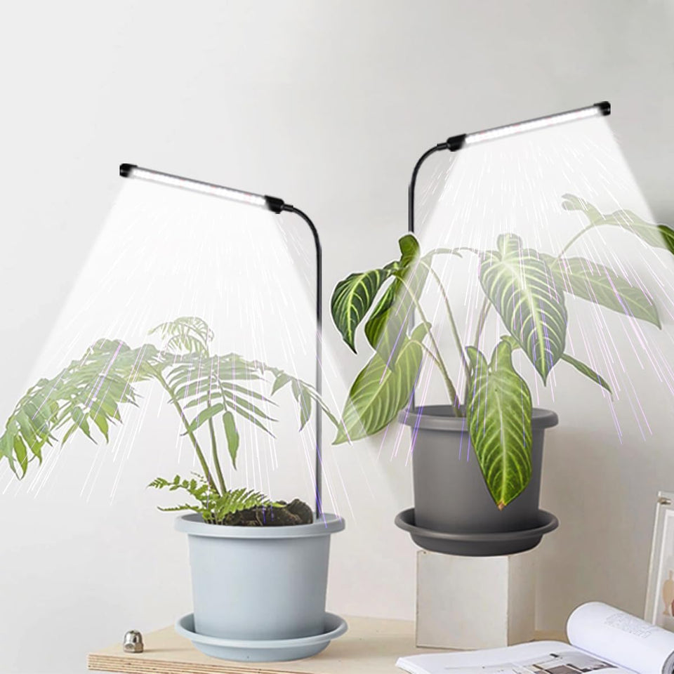 WeeLeeGoo Grow Light gooseneck lamps for flexible indoor plant support.