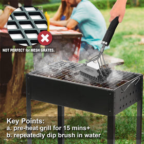 Weetiee safe cleaning for porcelain and charcoal grates.