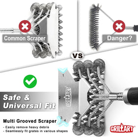 Weetiee Weber-compatible cleaning for porcelain and gas grills.