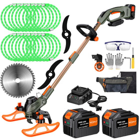 WeGofly 13-inch weed wacker in action for efficient lawn care