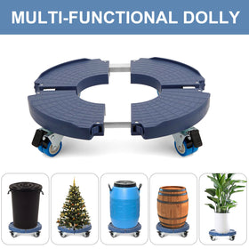 Weibida plant caddy dual-locking wheels provide secure mobility on varied surfaces