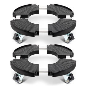 WEIBIDA plant dolly closeup shows smooth wheels for easy movement of heavy pots