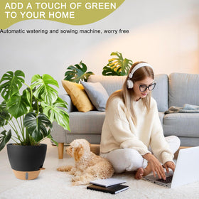 WEICHENGXING black plastic flower pot durable material for indoor outdoor use