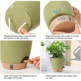 WEICHENGXING 9-inch modern design pot enhances any indoor or outdoor space