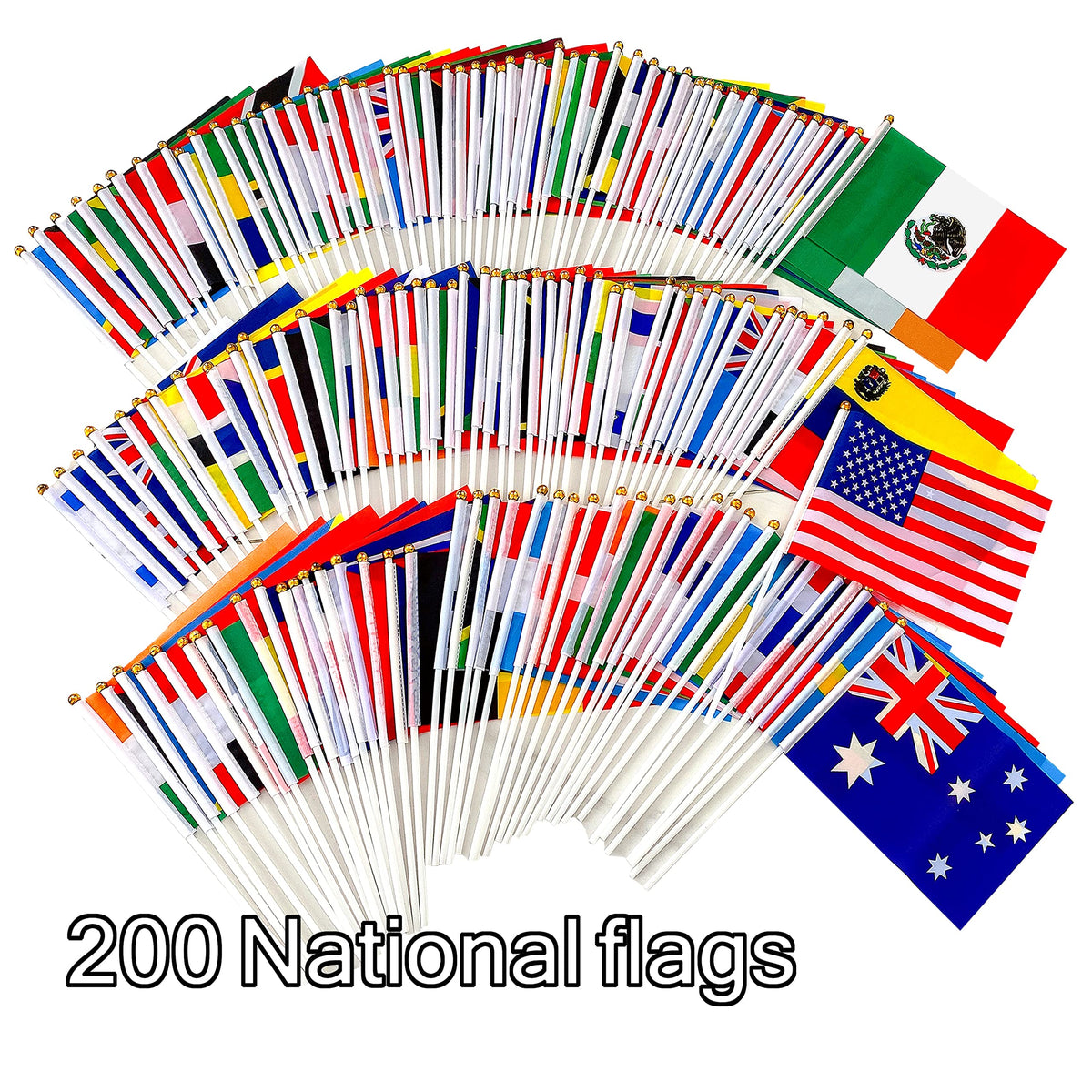 WEITBF flags with safety-topped sticks ensure kid-friendly party decor.