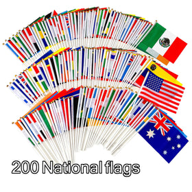 WEITBF flags with safety-topped sticks ensure kid-friendly party decor.