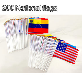 WEITBF small country flags on sticks brighten patios, parades, or gardens.