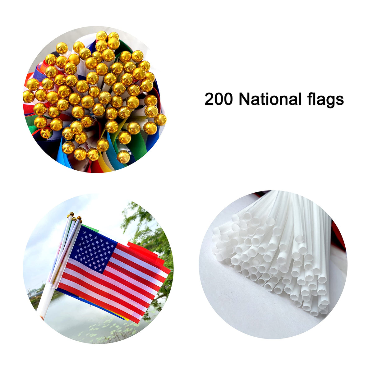 WEITBF weather-resistant flags withstand rain and sun for outdoor decorations.